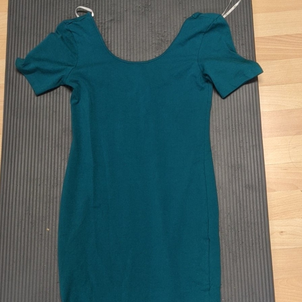 teal bodycon dress